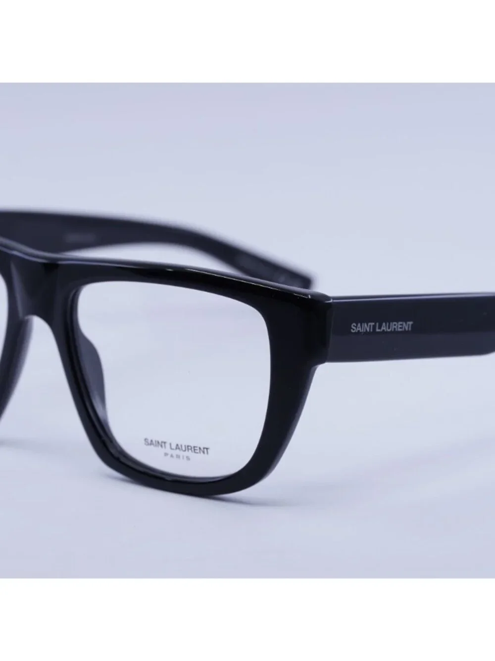 Saint Laurent SL714 001 Eyeglasses Black 55mm Square Frame